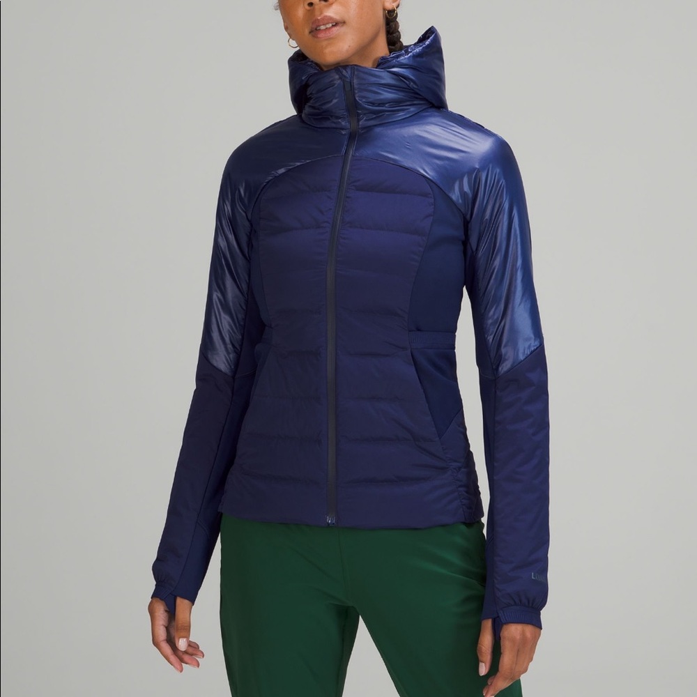 NWT lululemon down for it all jacket *shine